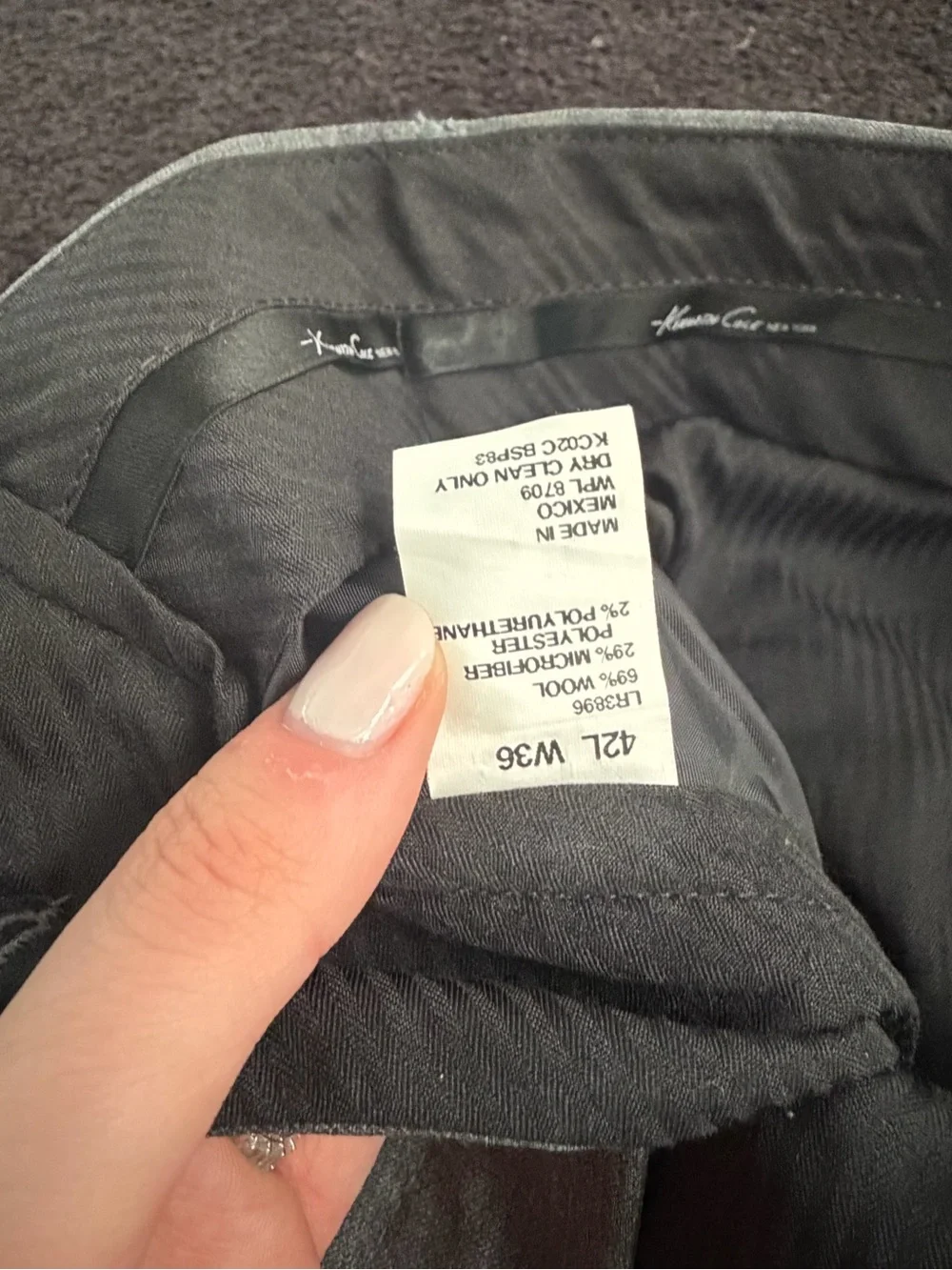 Kenneth Cole Classic Men's Gray Two-Button suit